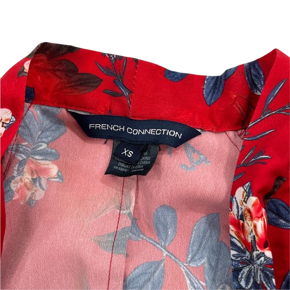 French Connection Kioa Crepe Tie Neck Top - Picture 7 of 7